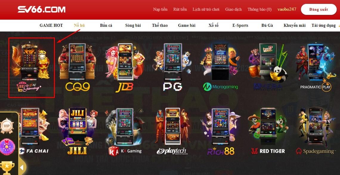 AE Gaming được biết đến là một ông lớn của ngành game slot đổi thưởng