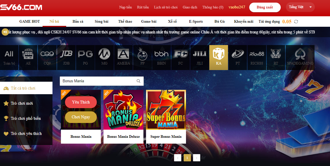 Mẹo chơi Bonus Mania SV66 luôn thắng 7 Giới thiệu về trò chơi Bonus maria