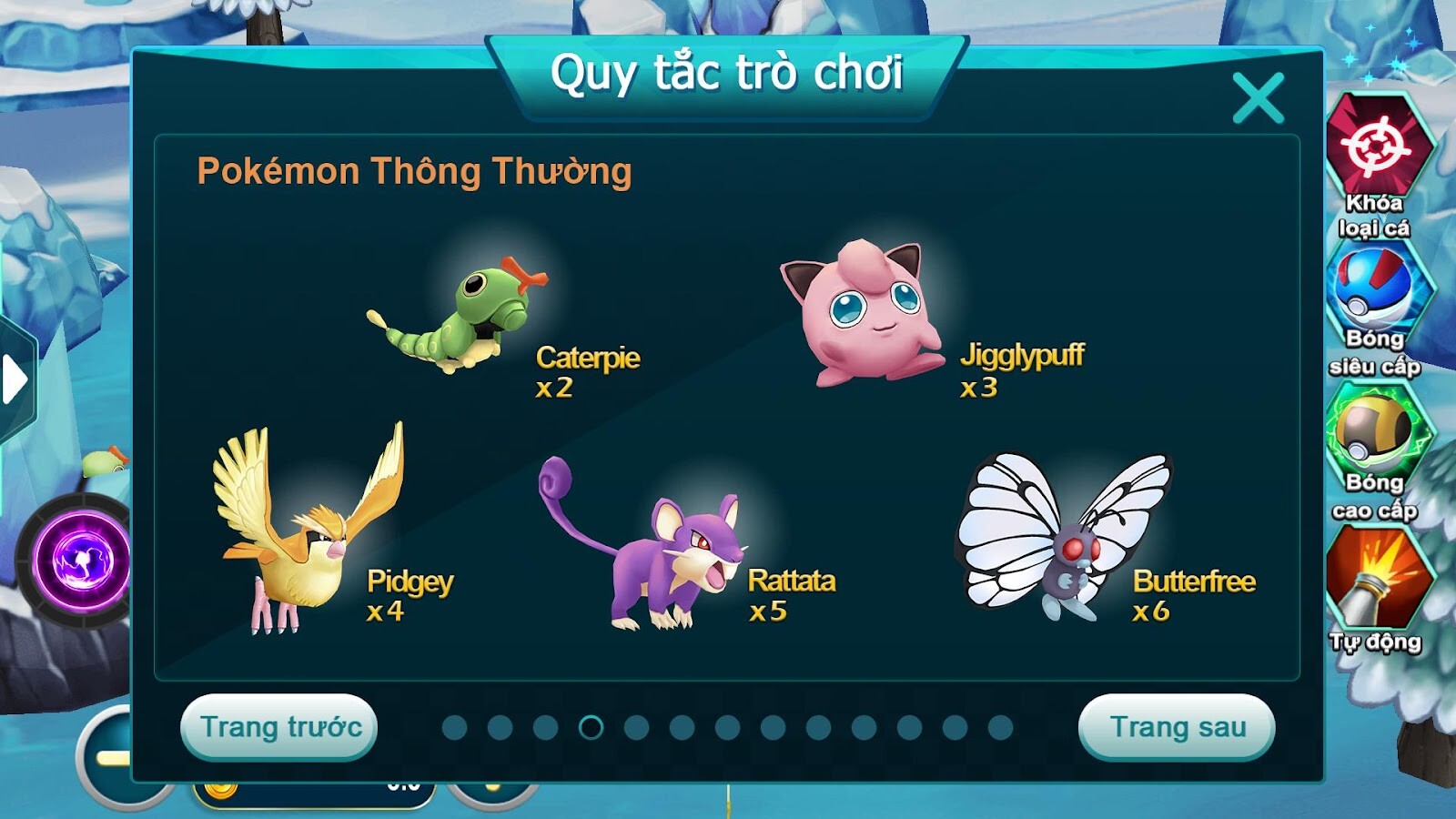 Đối với Pokemon thông thường