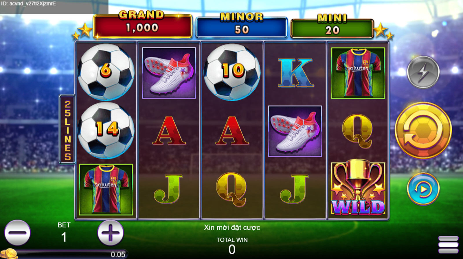 Giới thiệu về Bóng vàng Hold And Win SV66