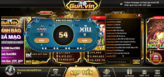 Gun Vin đã khẳng định độ uy tín của mình trên thị trường cá cược