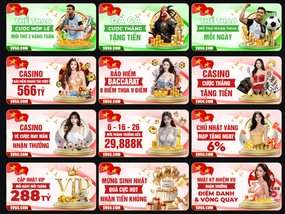 SV66 - Trang Chủ Nhà Cái SV66.COM Uy Tín 2025 24 Chương trình khuyến mãi SV66